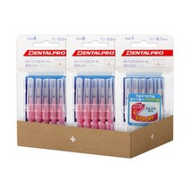 덴탈프로 치간 칫솔 기획세트 I자형 0호 SSSS(캡형) 10pcs x 2개 + 1호 SSS(캡형) 10pcs x 1개, 치간칫솔 2종 기획세트