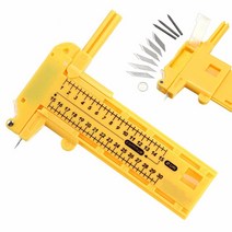 다기능 휴대 내구성 있는 나침반 원형 커터 1 개 30cm + 예비 블레이드 6 고무 종이 가죽 비닐 절단용 리드, 한개옵션0