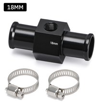 검은 수온 게이지 라디이터 온도 조인트 파이프 센서 18MM20MM2M24MM 호스 어댑터, [02] 18mm
