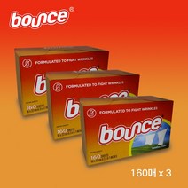 바운스 건조기 섬유유연제 160매X3팩 480매, 단품, 단품