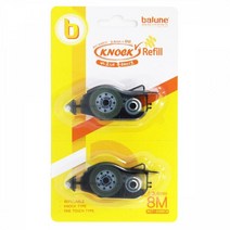 바르네 노크식 풀 테이프 리필 8.4mmX8M 가위 순간 사무 오피스 칼 목공품