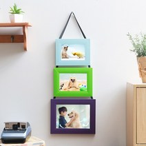 3단 프레임 사진 액자 5x7 벽걸이 인테리어 포토 웨딩 그림 거실 방