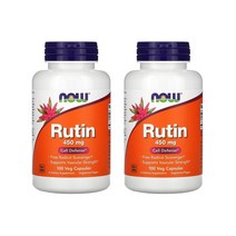나우 푸드 루틴 셀 디펜스 450mg 베지 캡슐 100개입 [2통] Rutin Cell Defense