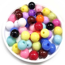 [단품 BZ-02] 8mm 민자볼 믹스 한팩 비즈공예