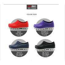 국산 주방신발 주방안전화 주방화 식당 방수 신발 안미끄러운 여성 고무 슬리퍼 공장 고급