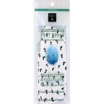 Earth Therapeutics 모이스춰라이징 풋 삭스, White With Footprint