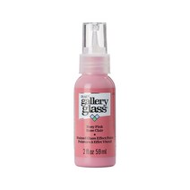 Plaid 갤러리 스테인 글라스 펜 2oz 색상선택 글라스 데코 스테인글라스 물감, 13 Rosy Pink
