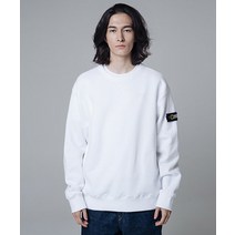 정품 내셔널지오그래픽 N224USW901 스탠다드 벨룩스 세미 오버핏 기모 맨투맨 티셔츠 WHITE