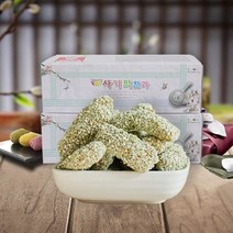 강릉 한과 쑥강정 1kg / 수제한과 쑥+찹쌀+조청 사기막전통한과, 1개