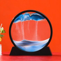 샌드아트 고요한 바다 모래멍 모레멍 장식 힐링소품, 화이트, 12인치, 핑크