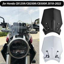 오토바이 앞 유리 보호기 cb125r cb250r cb300r neo 스포츠 카페 cb 125r 250r 300r 2018-2022 2021 2020 호환용, 가벼운 연기