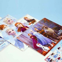 겨울왕국 스케치북 어린이스케치북, 18매입, 8절