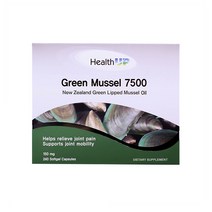 헬스업 그린 머슬 7500 뉴질랜드 초록입홍합 오일 HealthUP Green Mussel 240캡슐, 1개, 기본, 240정
