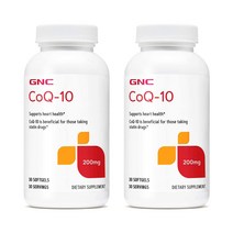 GNC Ultra Absorption CoQ-10 미국 고흡수 코큐텐 코엔자임큐텐 200mg 30캡 2팩, 1팩, 1