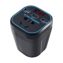 차량 인버터 220V 600W 24V DC12V 컨버터 전원 C타입 다기능 충전기 고속, 1.A