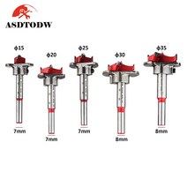 ASDTODW 목공용 홀쏘 5종 목공용 보링비트, 5PCS 봉지 포장