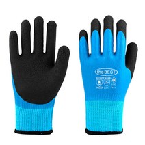 JC 방한 기모 이중 코팅 작업장갑 10켤레, F, 기모방수장갑10켤레(블루)