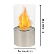 감성화롯대 갬성화롯대 빈티지화롯대 휴대용 블랙 Bioethanol 벽난로 탁상 화재 그릇 에탄올 구덩이 바이오 실내 야외 겨울 난방 기계, 없음, Silver L