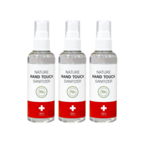 (100ml) 청포도향 네이처핸드터치 / 대용량 휴대용 리필 세니타이저 / 살균 손 소독제, 1개