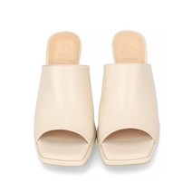 (22SS)엘칸토 인텐스 여성 세련된 와이드 뮬 8cm LCWW01I226