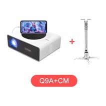 TouYinger Q9 LED 영화 프로젝터 7000 루멘 1080P 300in 큰 화면 스마트 TV 안 드 로이드 블루투스 홈 텔레비전, 06 Q9A Bracket