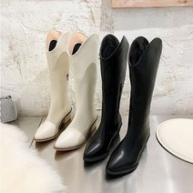 로나슈 포시즌 웨스턴 롱부츠 (5cm)