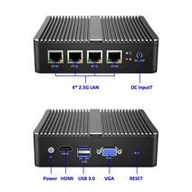미니pc 팬리스 미니 PC 4 인텔 2.5G LAN 스위치 셀러론 J4125 4x2500M i225 Nic 미니 라우터 서버 ESXI HD-, 01 pfSense_01 미국, 05 16GB DDR4 512GB SSD