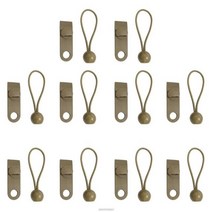 차량어닝타프 차량어닝 차량어닝탠트 차량어닝레일 10 pcs 텐트 방수포 클립 천막 세트, 카키색 옷감