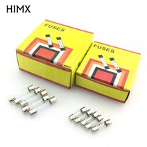 5*20 6*30 유리 퓨즈 빠른 퓨즈 250V 0.1A 0.2A 0.5A 1A 2A 3A 3.15A 4A 5A 6A 7A 8A 10A 12A 15A 20A 30A 퀵 블로우 5, 12A_6x30mm | 100 Pcs