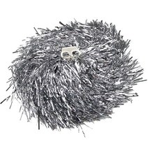 치어리딩 응원도구 응원수술 치어리딩복 성가대가운 응원복 스포츠 응원 축구 농구 팀 치어 리더 댄스 소녀 폼폼 리딩 1 개, [04] silver