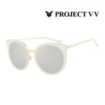 프로젝트VV 선글라스 VV7008CS 108 화이트 캣츠아이 남자 여자