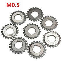 목공 트리머 보링기 모듈 0.5 PA20 도 보어 16mm #1-8 HSS 인벌 류트 밀링 커터 절삭 공구 고속 스틸, 01 2