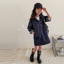23 봄 여아 포켓 데님 원피스 키즈 주니어 루즈핏 청원피스