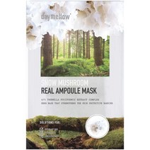 일본직발송 6. DAYMELLOW (데이 멜로) 스노 매쉬 룸 리얼 에센스 마스크 팩 27MLX5SNOW MUSHROOM REAL AMP, One Size, One Color
