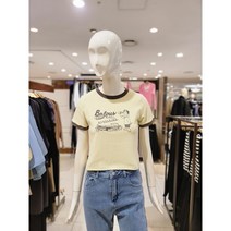 밸리걸 레터링 크롭 티셔츠 381870
