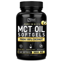 Zeal Naturals 질 네츄럴 퓨어 MCT 오일 캡슐 3000mg 360소프트젤