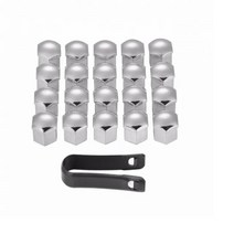 17 19 21MM 자동차 차량용 타이어 나사 캡 볼보 S40 S60 S70 S80 S90 V40 V50 V60 V90 XC60, 06 은_02 19mm