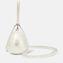 SIMONE ROCHA Mini Egg pearl embellished clutch 시몬 로샤 미니 에그 펄 장식 클러치 베이지 세금포함