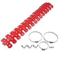 오토바이 배기 실드 머플러 파이프 프로텍터 커버 열 차폐 베타 RR 2T 250/300 셔코 SE 250/300 가스 EC XC 용, CHINA|빨간