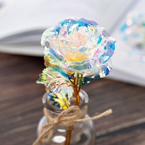 24K 골드 어버이날 장모님 선물 카네이션 금장미 스승의날 생신 선물 여자친구 기념일 생일 금꽃, 4. 블루