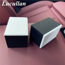 차량청소 차먼지털이 차량용 먼지털이개 기름걸래 lucullan black car glass windshield polishing 양모 바 지우개 제거 왁스 필름 셸락 닦아 탈지, 2 개 검은 스폰지