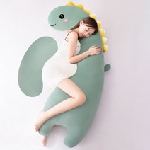 측면 임산부필로우 편안한 다리 안고자는 임산부쿠션, 퓨어 그린 [아기 베개 + 초승달 베개