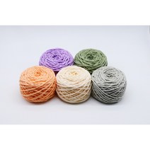 마크라메재료 마크라메 색사 색상실 컬러면사 컬러실 마크라메로프 순면 색실, 3 실크