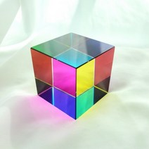 컬러 믹싱 큐브 빛의 색상 혼합 RGB CMYK 50mm