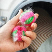 통돌이 드럼 세탁기 먼지제거 콩알 세탁볼 6P 고양이털 강아지털 양모볼 옷먼지 건조기먼지, 세탁볼 6p 1세트