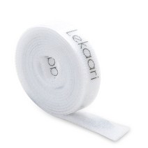 Strong Cable Organizer Self Adhesive Fastener Tape USB Cable Winder nylon Reusable Strong Hooks Loop, 06 1m white X 3pcs