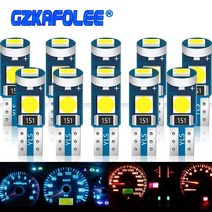 LED경광등 경광봉 신호봉 주차스토퍼 10pcs t5 led 전구 w3w w1.2w led canbus 에어컨 버튼 조명 악기 led 조명 대시 보드 경고 표시기 버튼 76, 초록