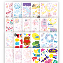 마넷 100매 다꾸 인스 세트 인쇄소스티커 50종 x 2p ver.2 혼합색상 1세트, 세트2