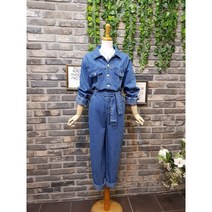 (무료배송)허리 벨트 청 데님 점프수트