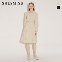 쉬즈미스 셔츠형 벨티드 원피스_SWWOPM11030